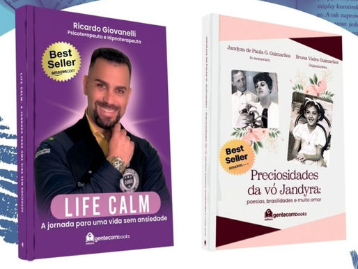 ‘Preciosidades da Vó Jandyra’ e ‘LifeCalm’ foram lançados na ‘Quarta Literária’, na Fundacc, com entrada solidária destinada ao Fundo Social de Caraguá