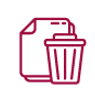 data destruction removal graphic 2d
