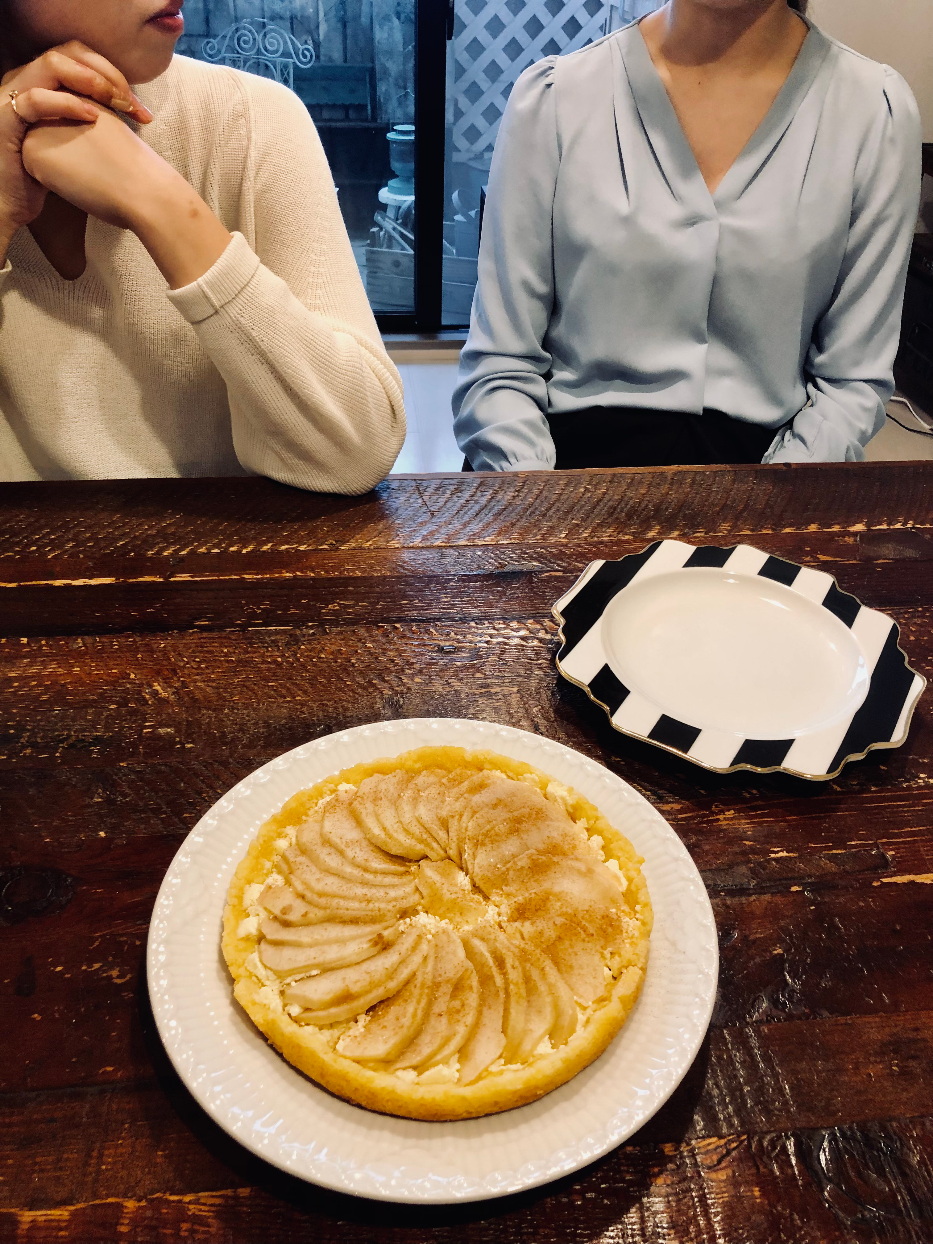 ベーグル＆リンゴタルトでおもてなし