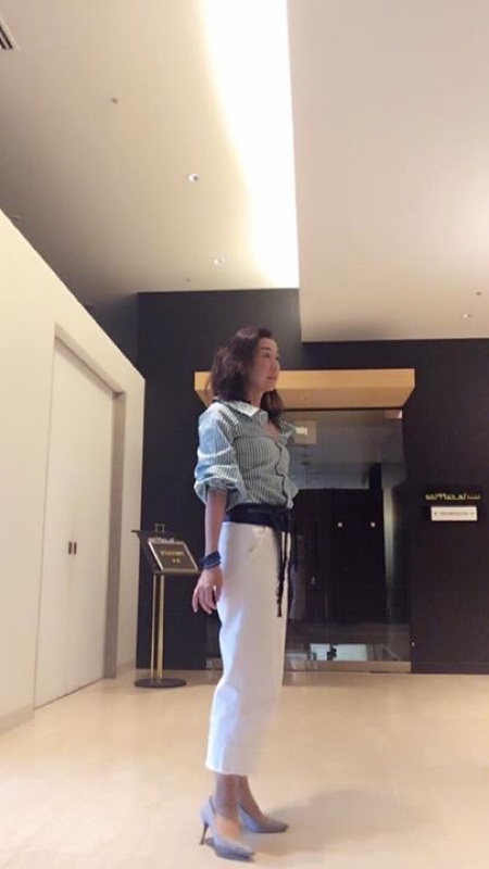 ONファッション@白パンツ