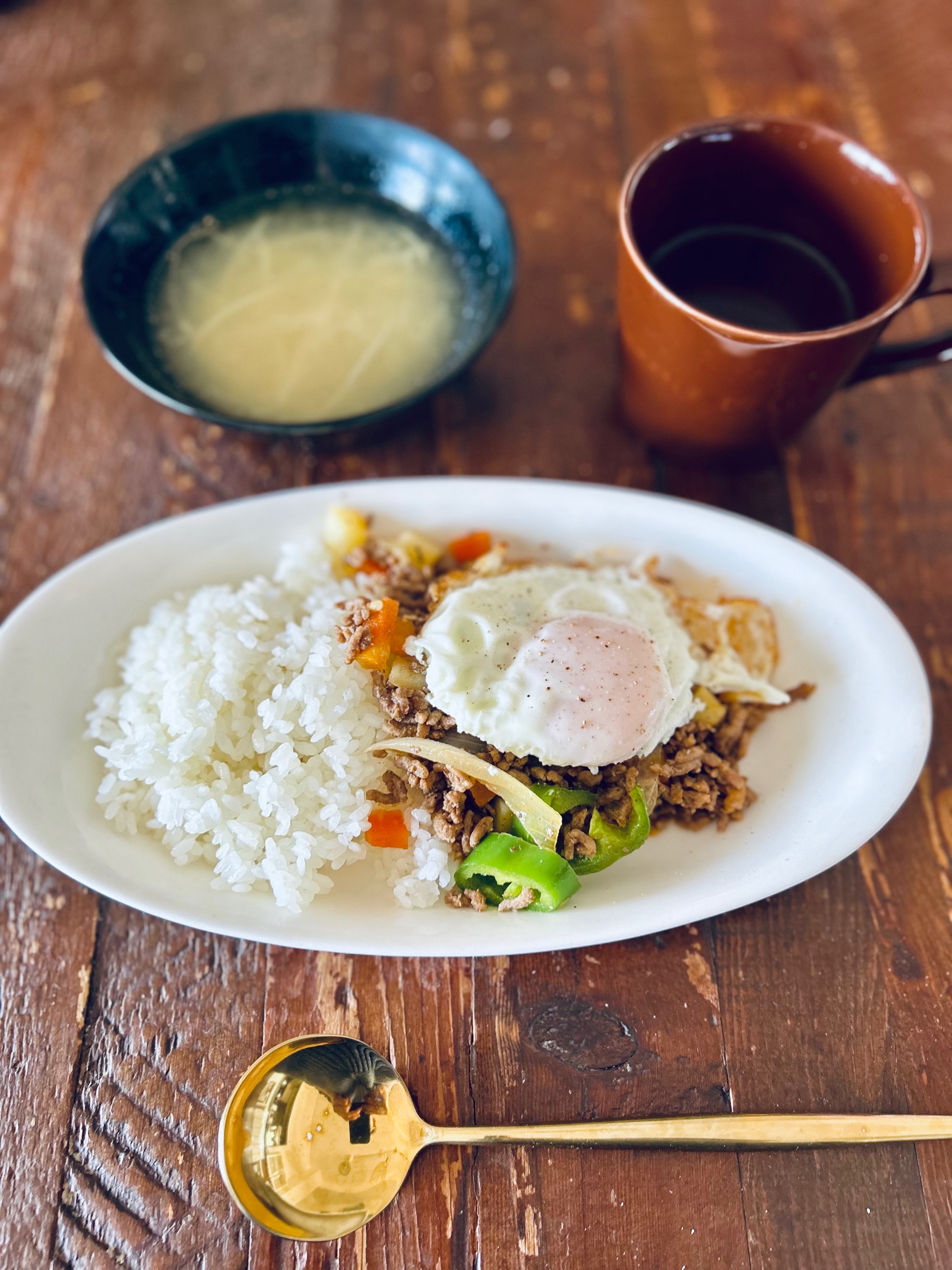 今日の昼ごはん🍳ガパオライス