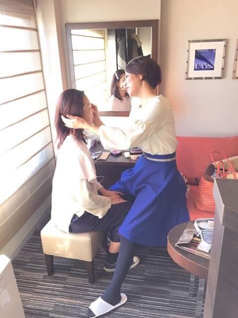 メイクしていただきました♡