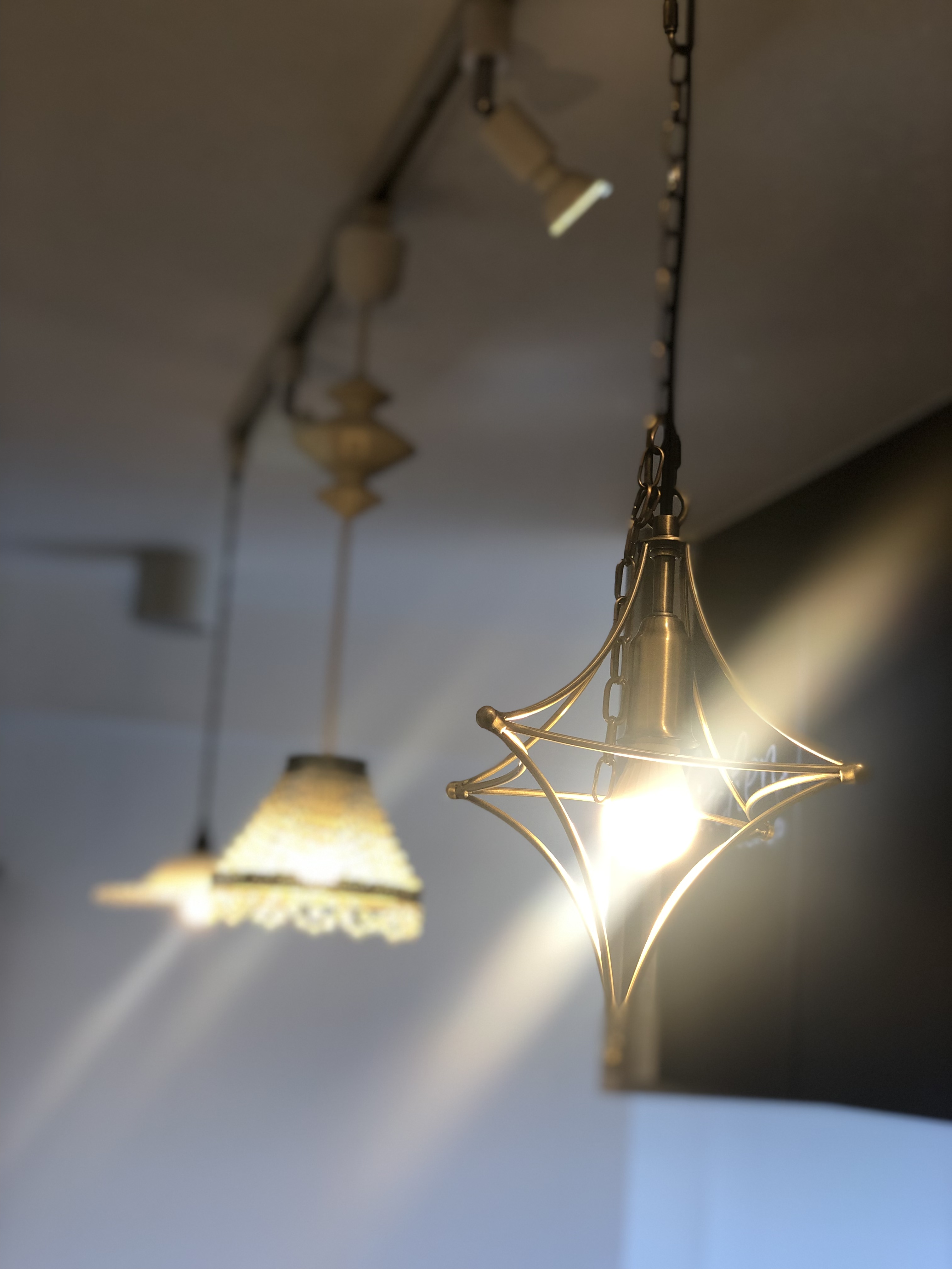星形のペンダントライト