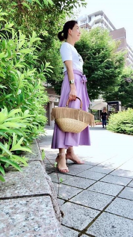 出逢っちゃったふじ色のスカート♡