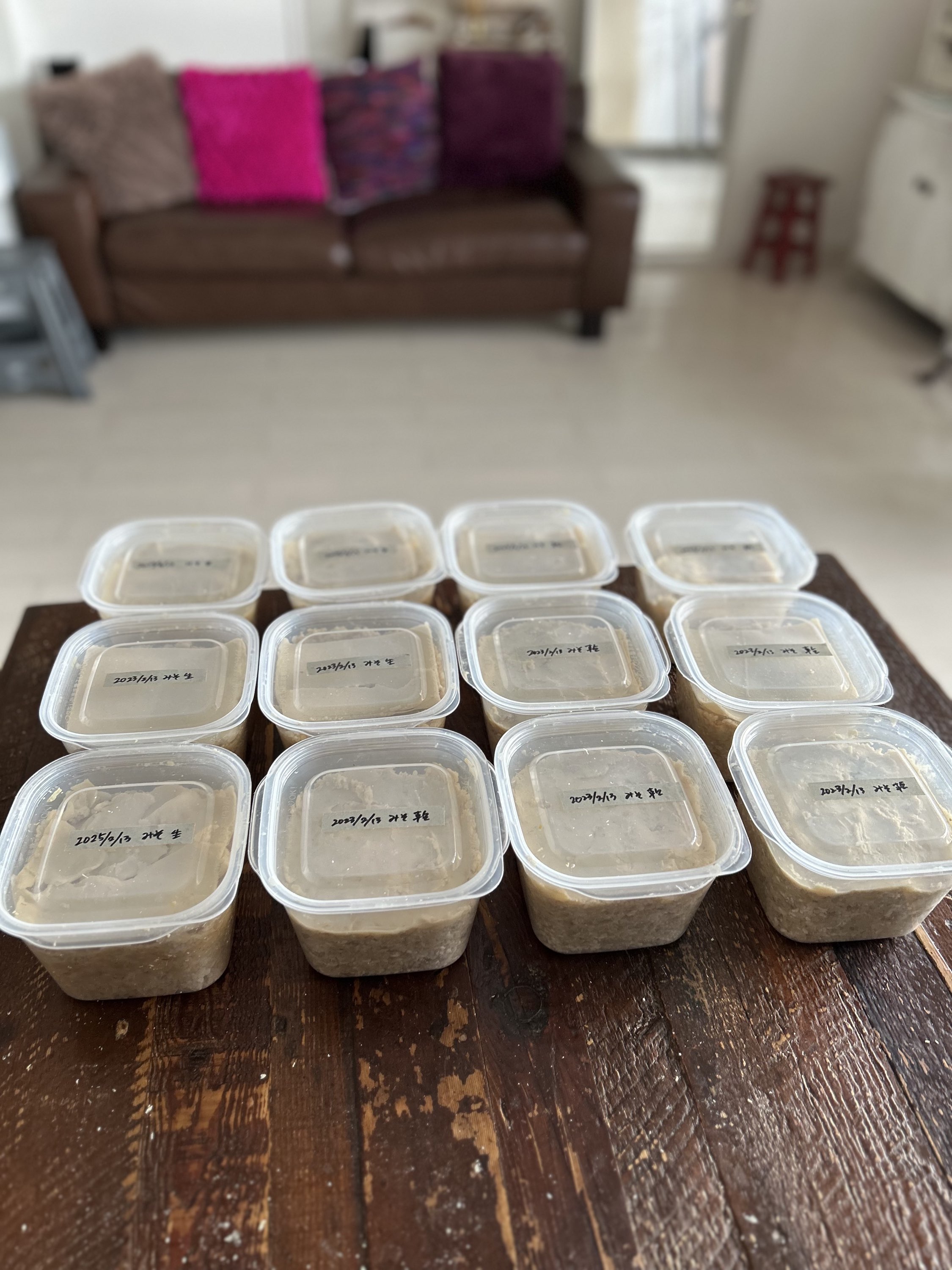 お味噌づくり8.7kg完成しちゃいました