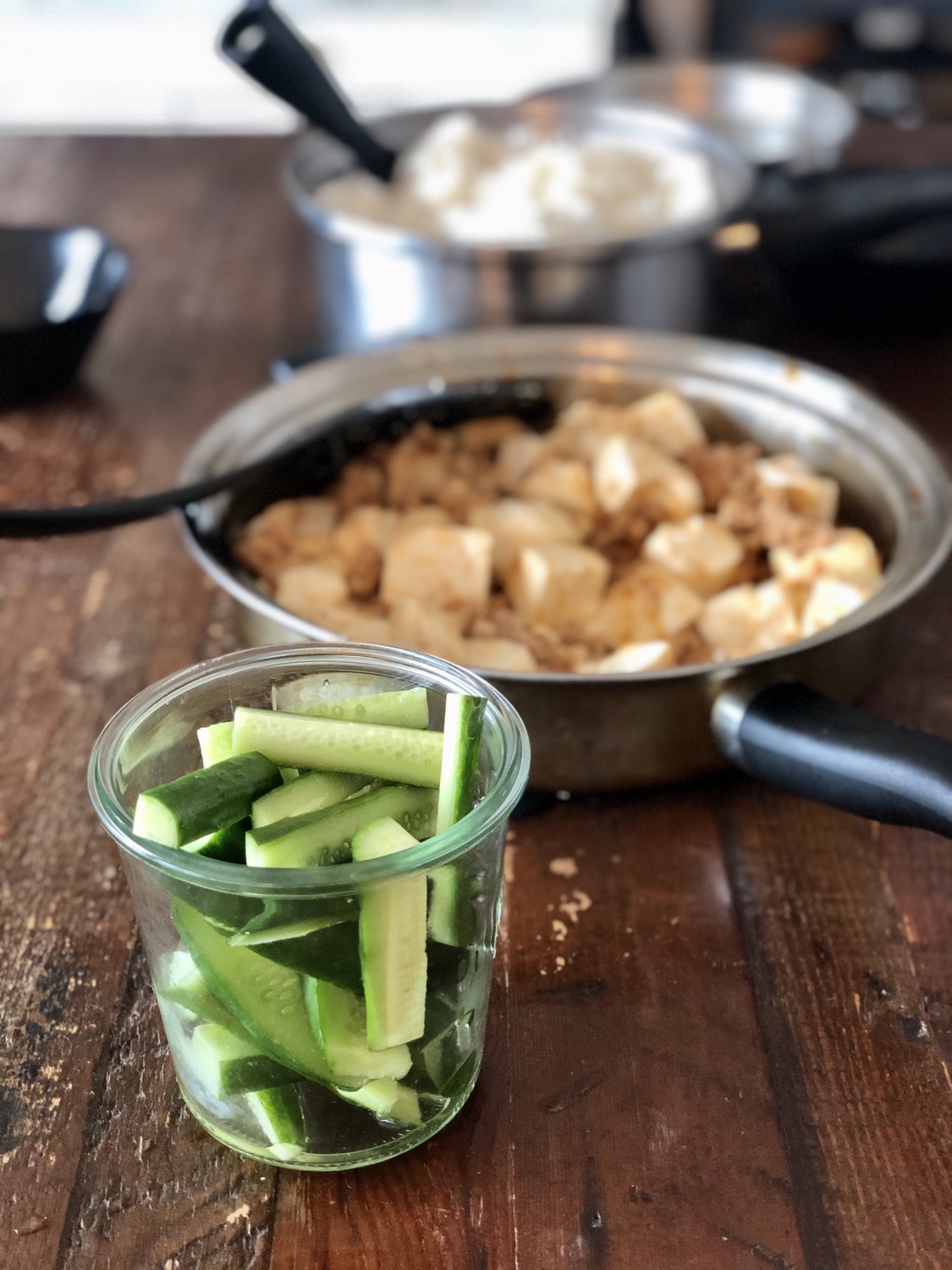 休日昼ごはん麻婆豆腐