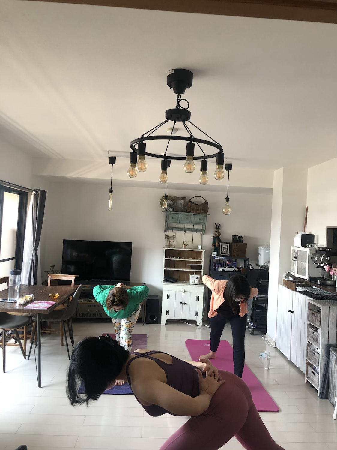 月１我が家でヨガ