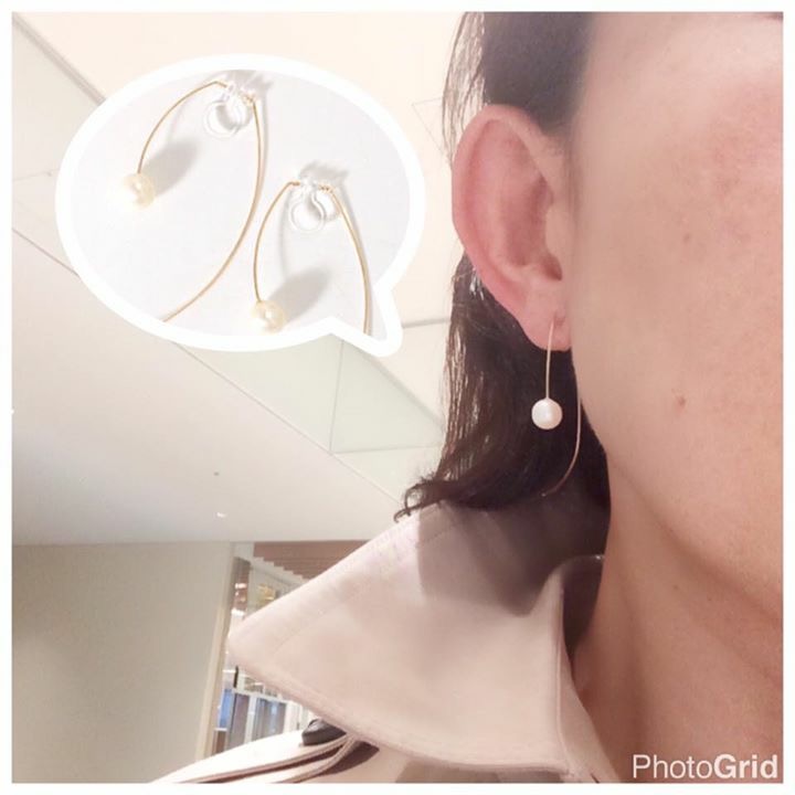 ピアスの様なイヤリング♪
