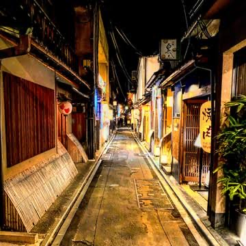 夜の京都先斗町