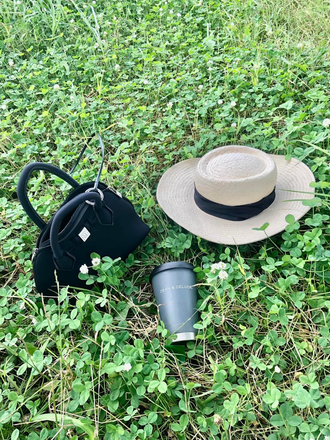 麦わら帽子ファッション