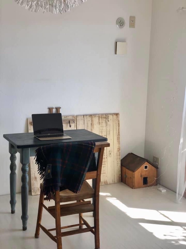 和室のDIYした真っ白な部屋で