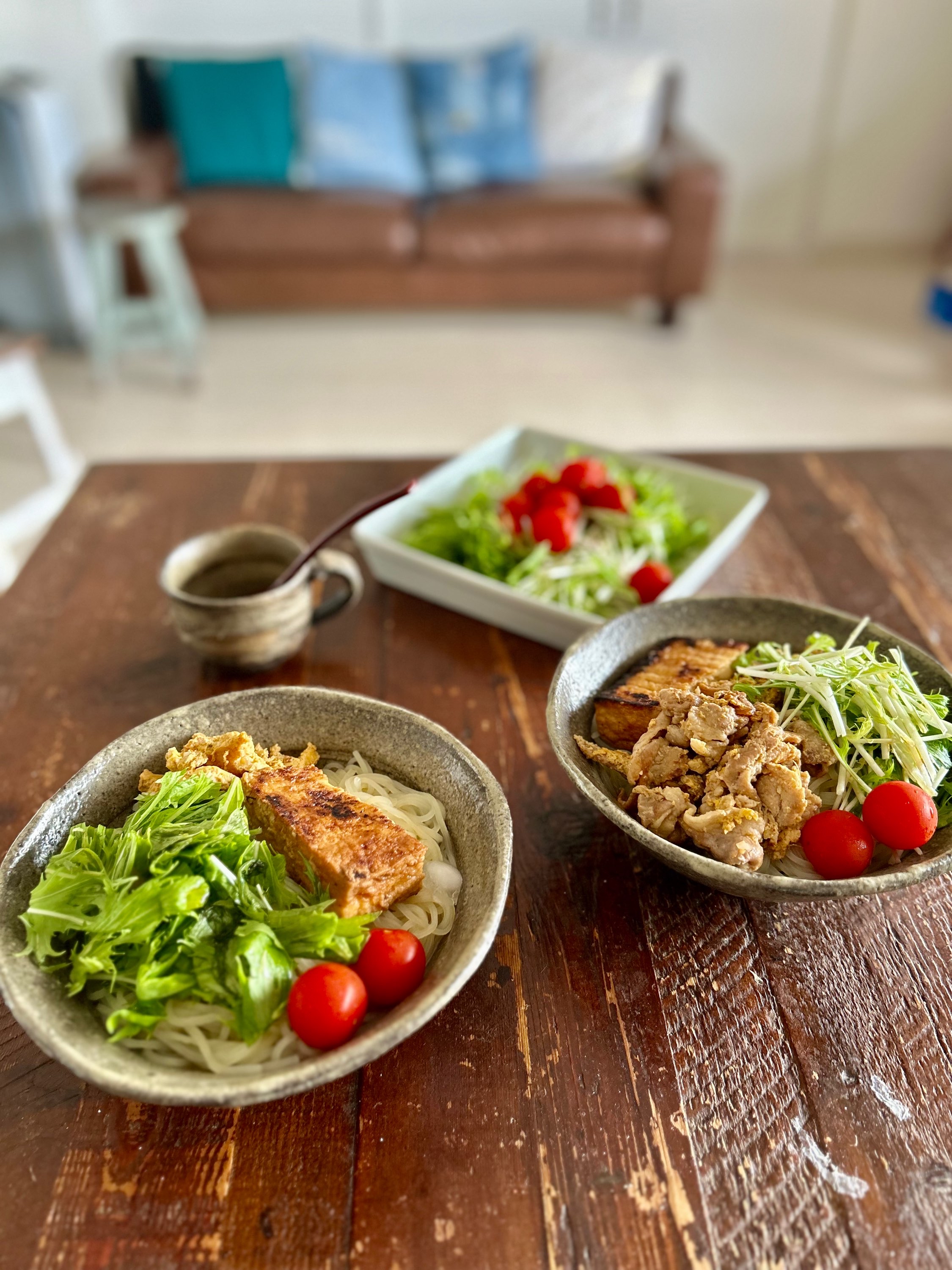 今日のお昼は冷麺🎵大好きな器で
