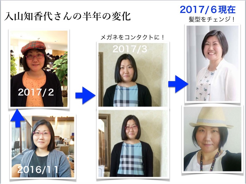 ONOFFファッションコンサル６ヶ月の変化