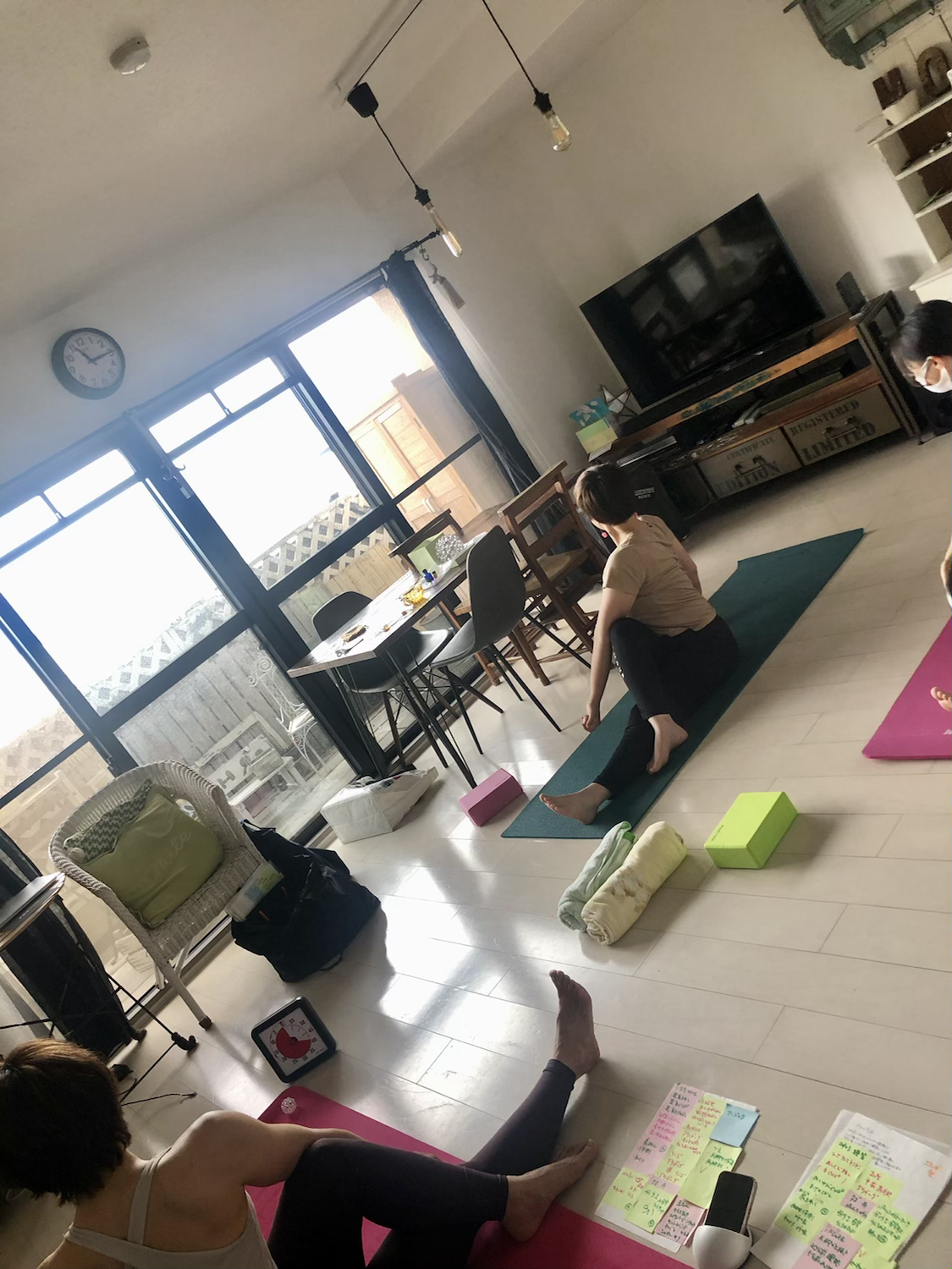 月1我が家でヨガ