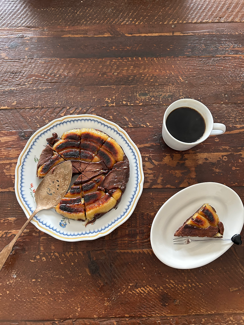 神バターケースで作る♪極上バナナキャラメルケーキ