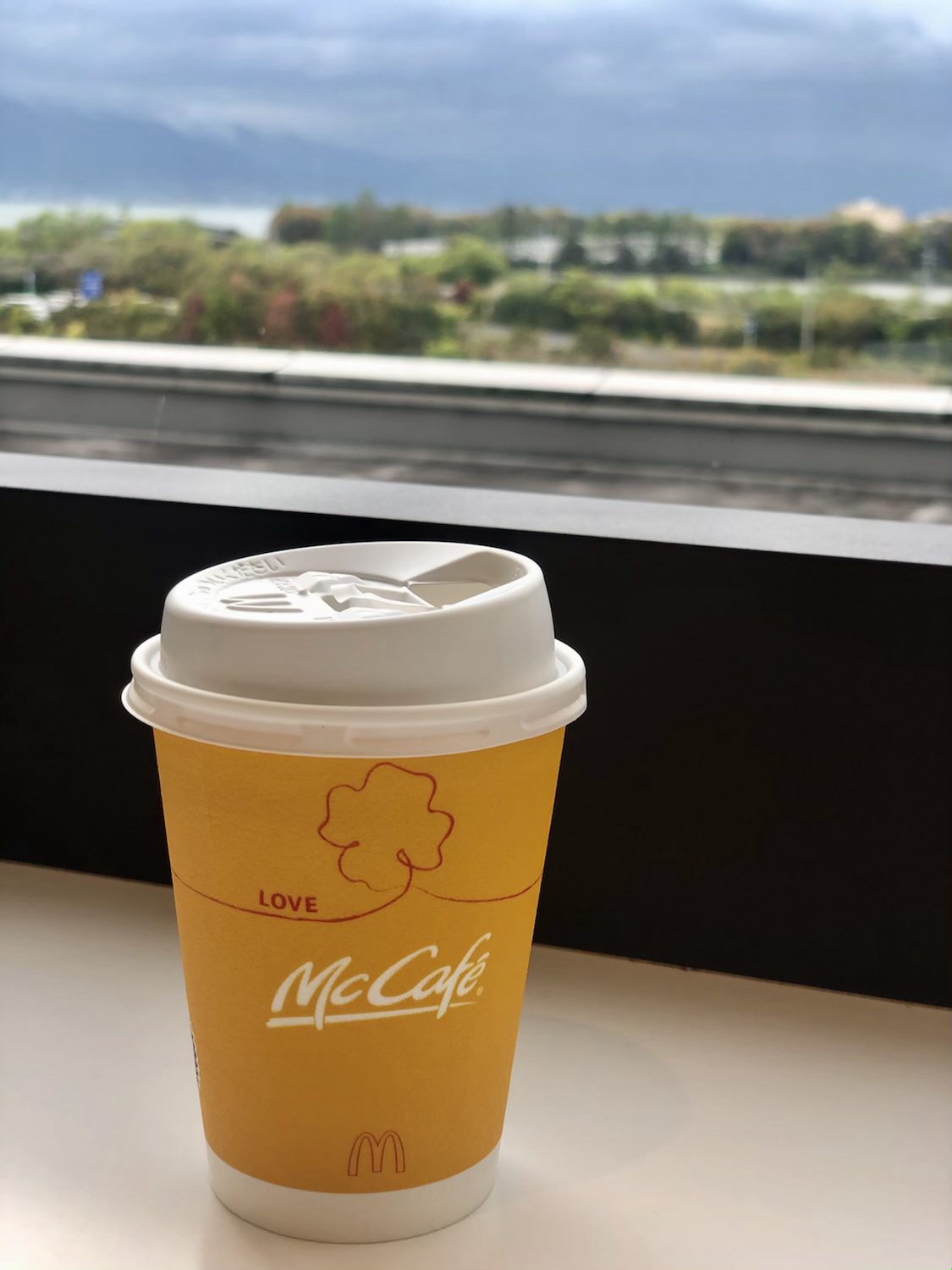 Macコーヒーと琵琶湖