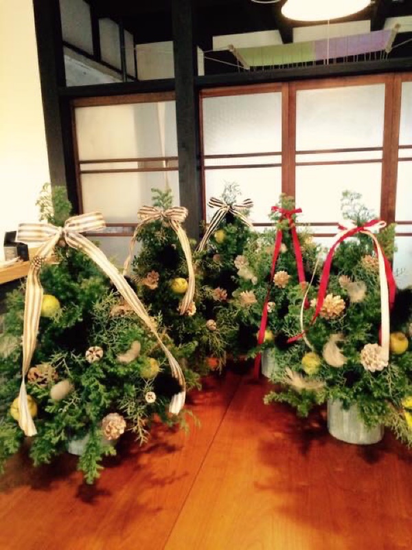 Xmasツリーづくりを習いに