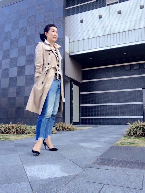 春の定番トレンチ
