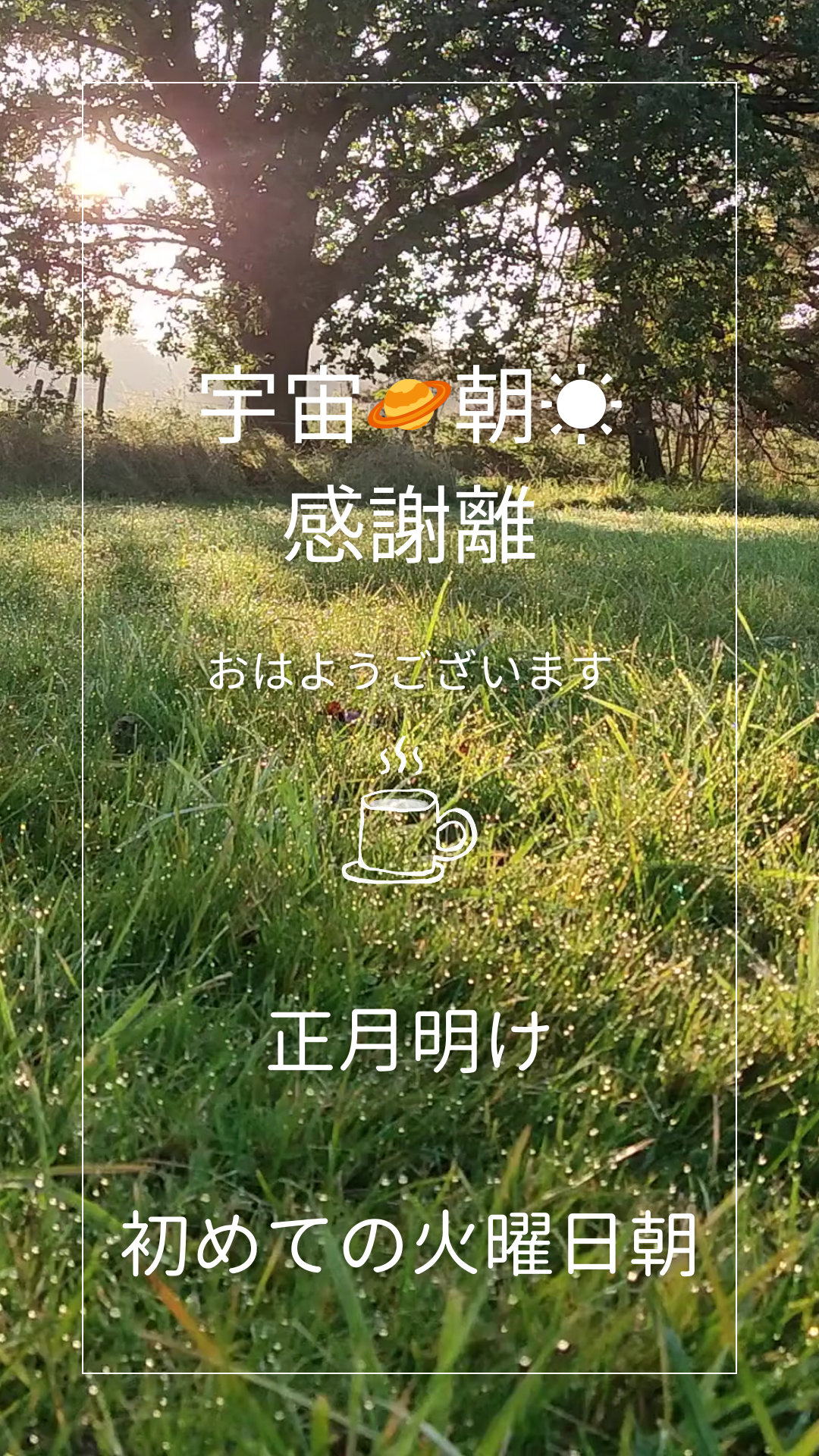 今朝の宇宙🪐朝☀️感謝離