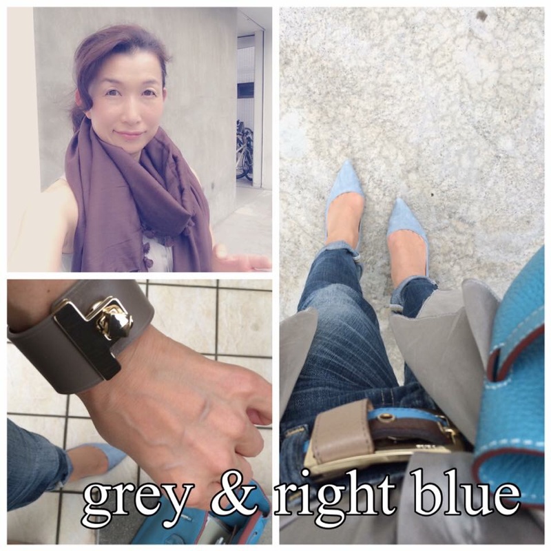Grey × Right Blue：色の数はなるべく抑える