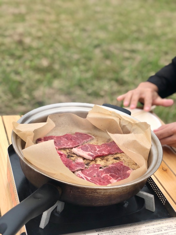 近所の琵琶湖半で家族お手軽BBQ