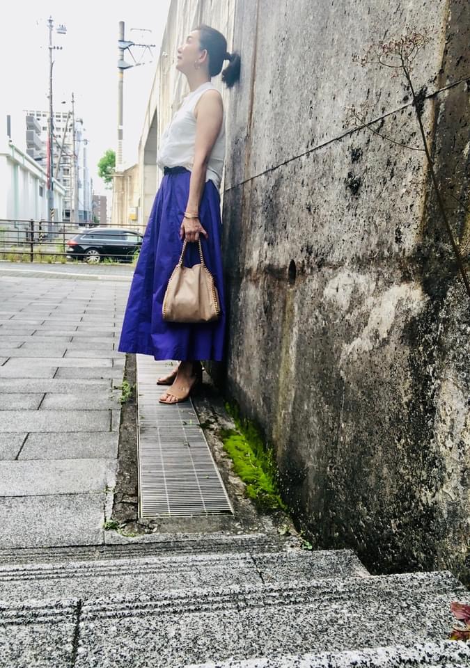 紫 × 白のコーデ💜