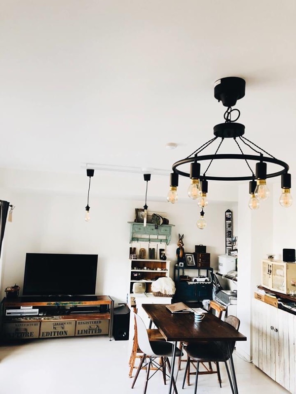 部屋の模様替えに照明をチェンジ♪