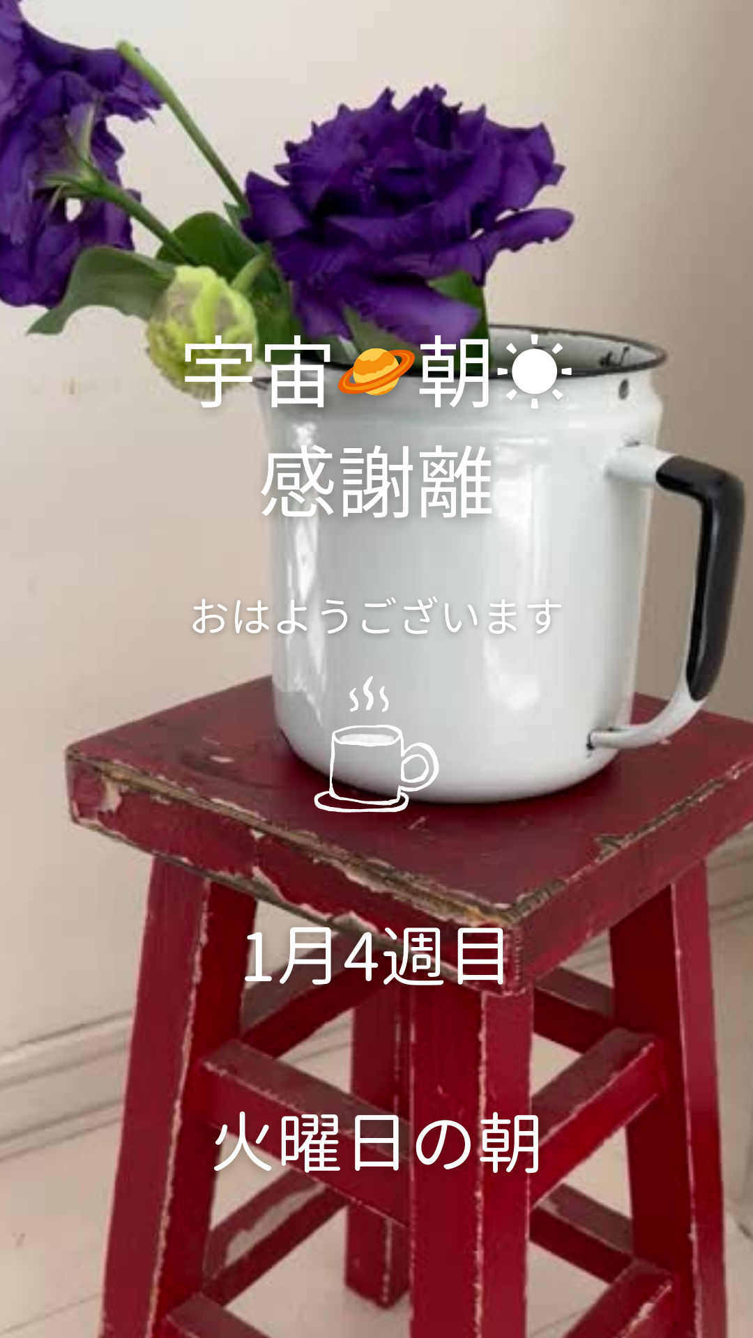 今朝の火曜朝☀️感謝離