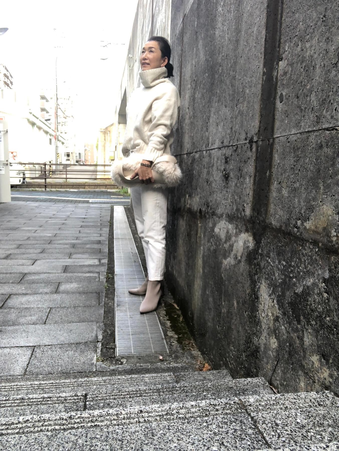 冬から春への白ファッション