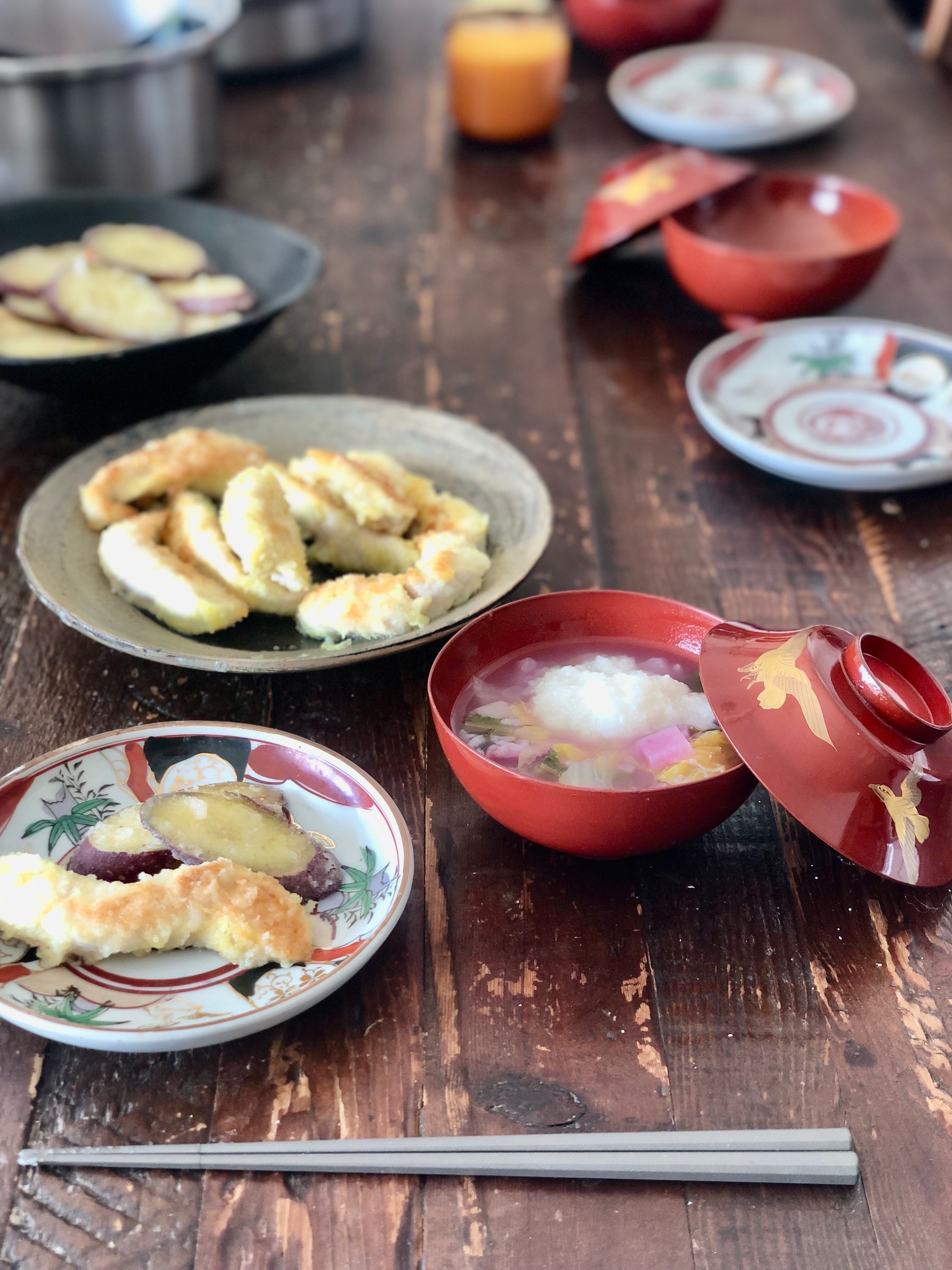 彩り豊かな七草粥