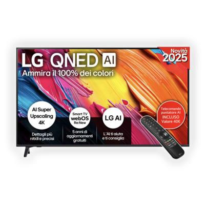 LG QNED AI 50QNED70A6A, Smart TV 50'', 4K, Dolby Digital