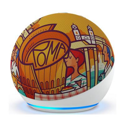 ASSISTENTE VOCALE AMAZON Echo Dot Edizione limitata Roma, Bluetooth, Bianco