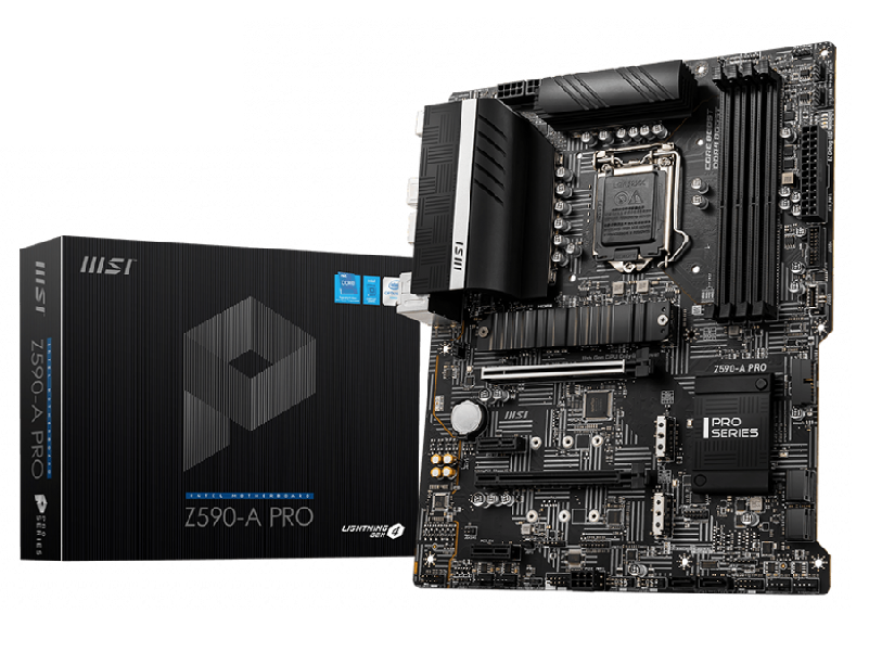 MSI MB Z590-A PRO, LGA 1200, 4DDR4, 2PCI-Ex16, 2PCI-Ex1, 3M.2, COMET, ROCKET