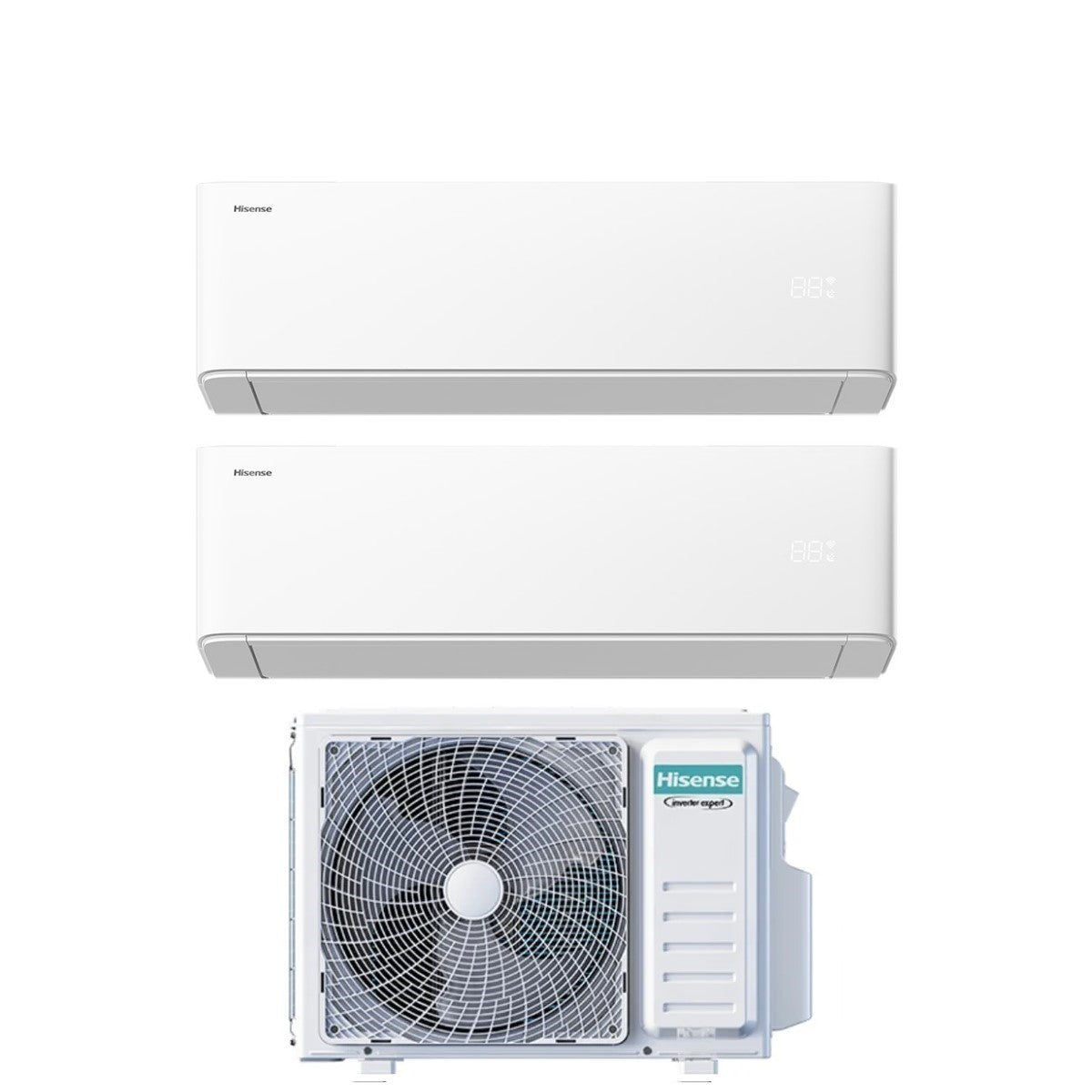 Condizionatore Dual Split Hisense Uni Air 9+12 con 2AMW42U4RGC R-32 Wi-Fi Integr