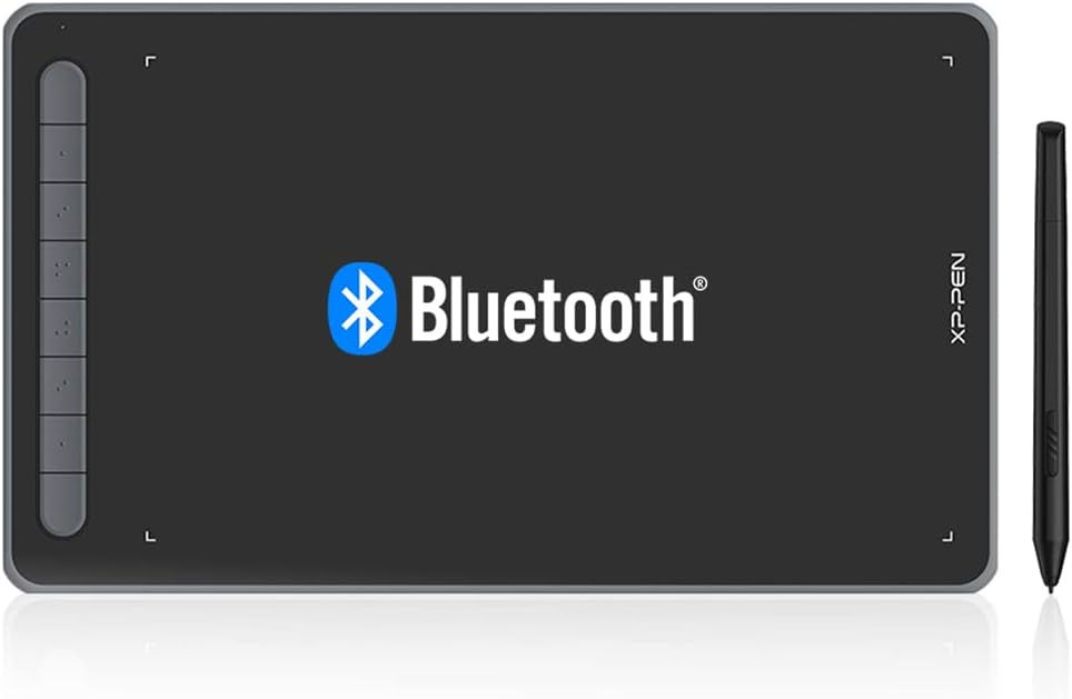 XP-PEN Deco LW Tavoletta grafica Bluetooth, 10"x6" Wireless con X3 Smart Chip, 6