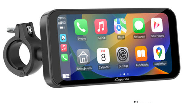 Carpuride W603 Stereo portatile wireless per moto con doppia telecamera HD 1080P