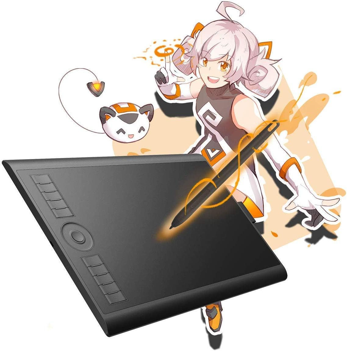GAOMON M10K 2018 Versione-10 x 6,25 Pollici Tavoletta Grafica da Disegno con lo