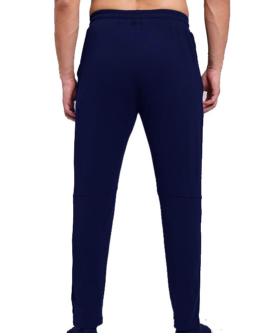 Thumbnail: Joayo Stretchable Navy Blue Color Sports Track pants