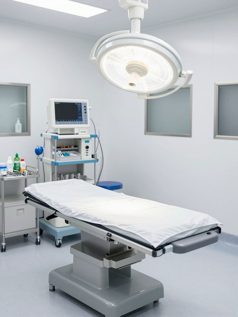 Sterile operating room, medical equipment