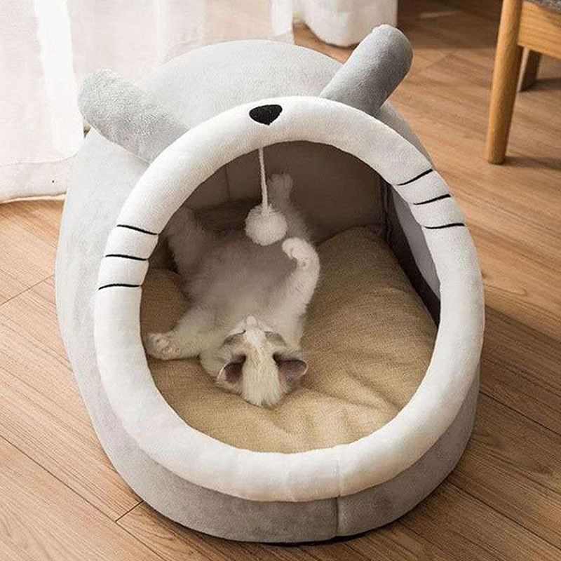 Thumbnail: DreamPaws Cartoon Cat Bed