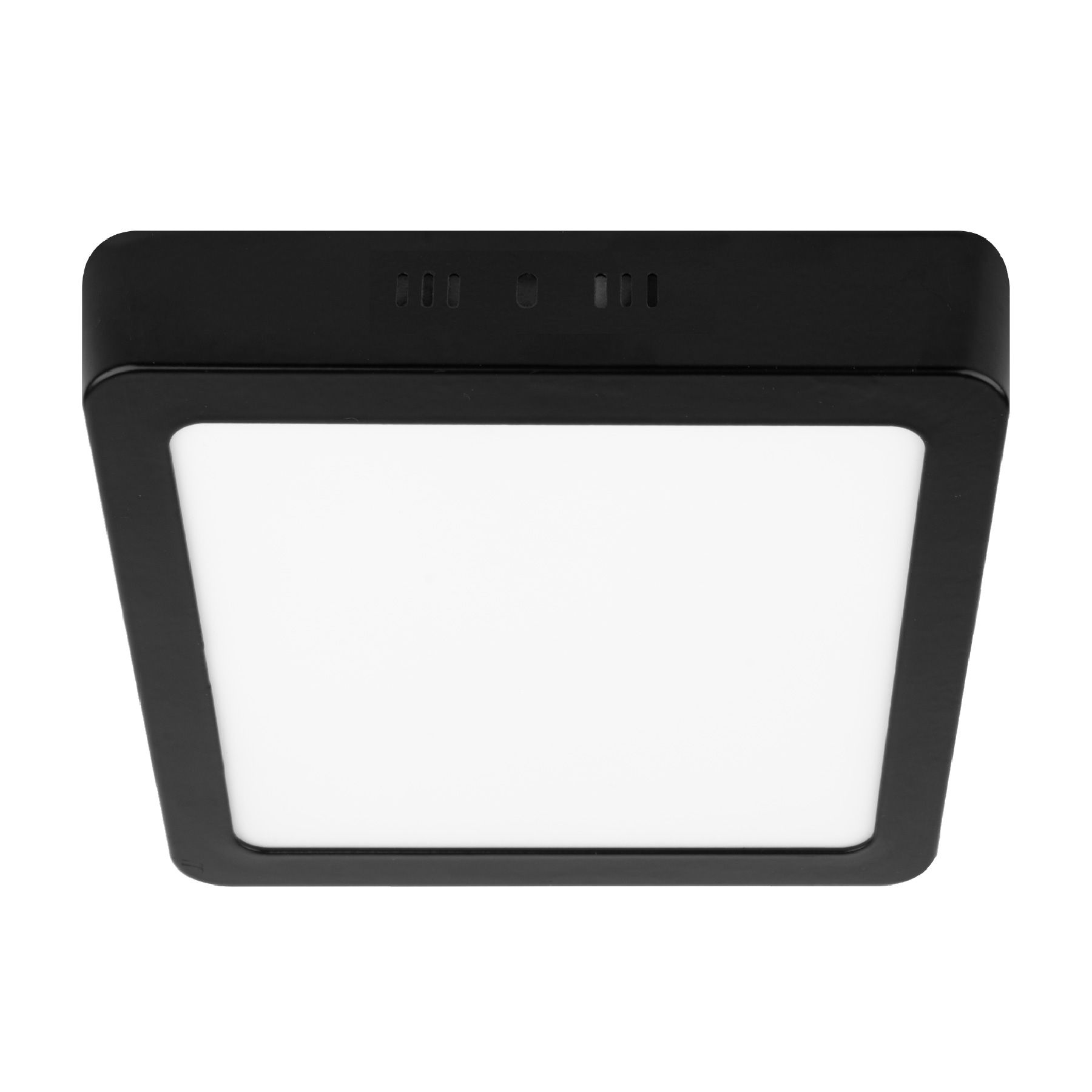 PLA-231L Luminario LED plafón 12W 6500K, cuadrado, negro, VOLTECK Código: 47416