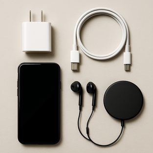 Accesorios para teléfonos: cargadores rápidos, audífonos de alta fidelidad, fundas protectoras y más complementos para tu smartphone. Calidad y estilo al mejor precio.