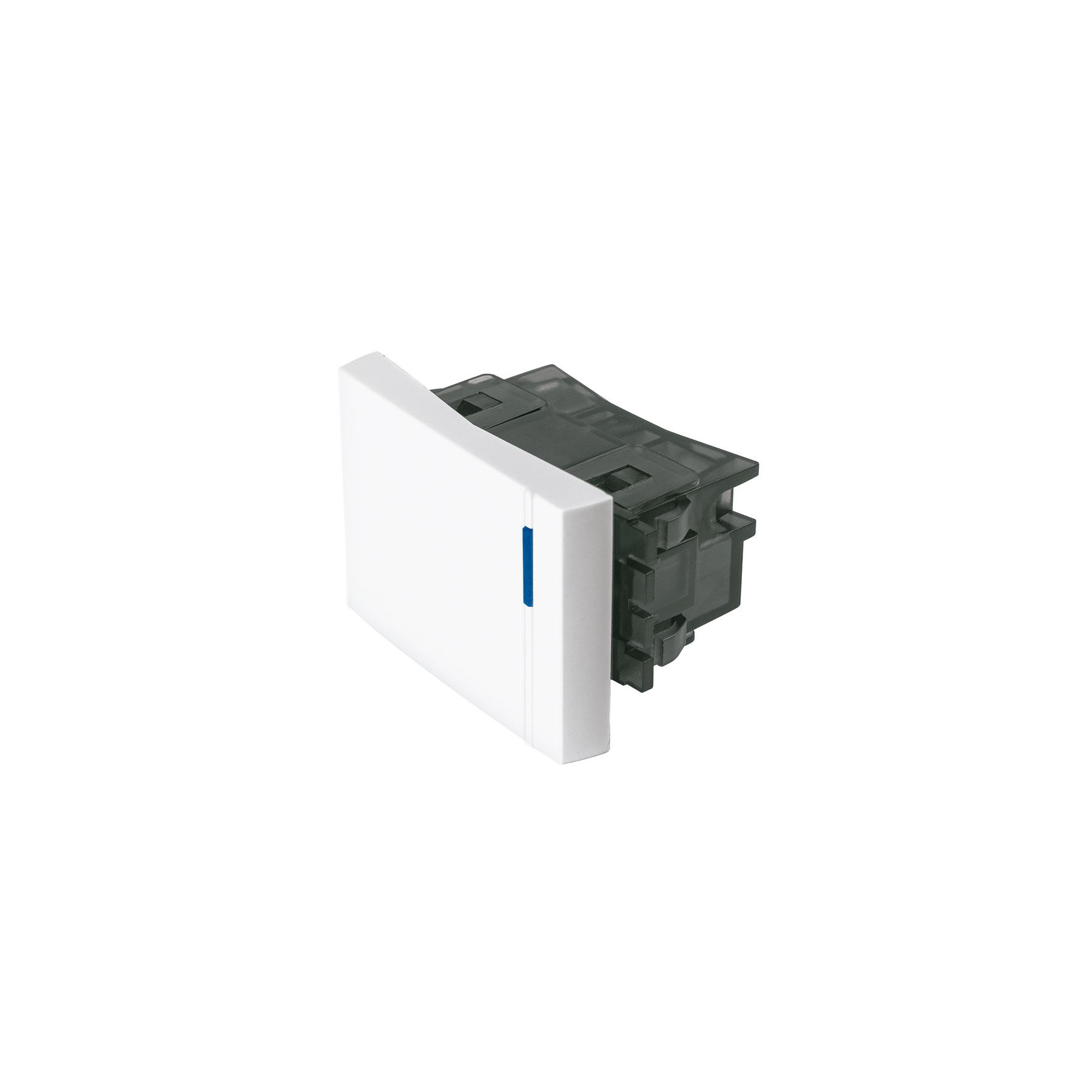 APSE15-EB Interruptor sencillo 1.5 módulos,línea Española color blanco Cód:47046