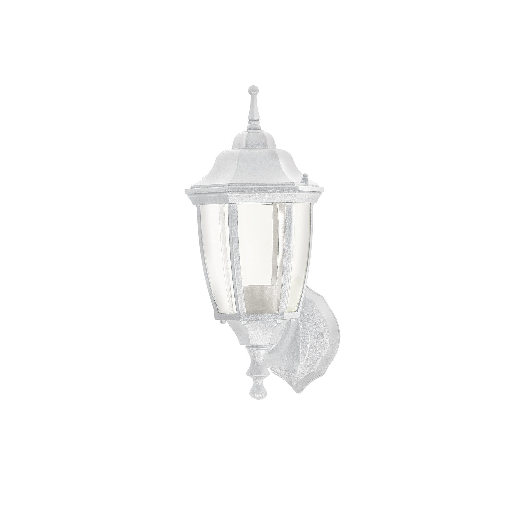 ARB-100S Arbotante tipo farol tradicional soportado p/exterior blanco Cód: 47288