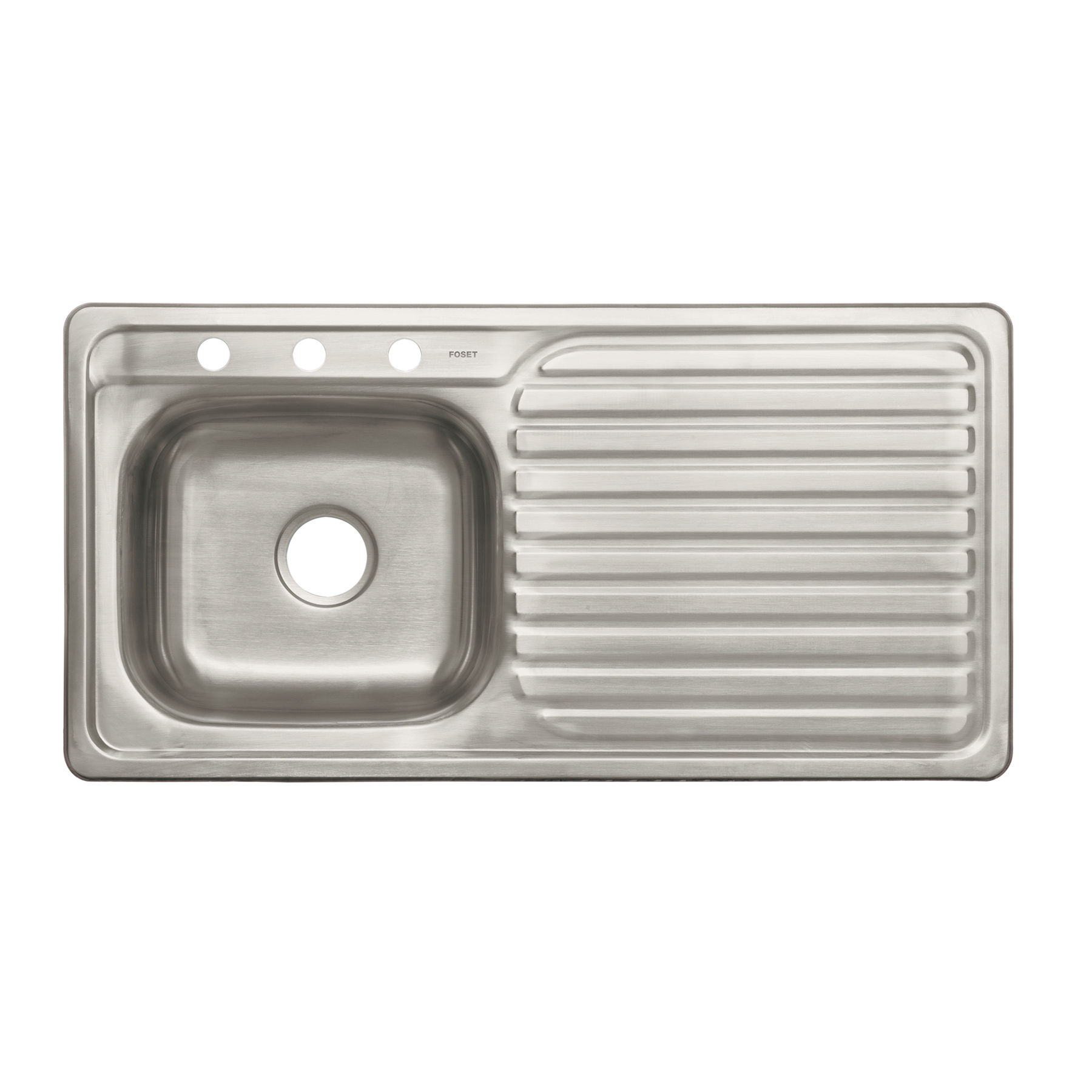 Tarja de empotrar 100 x 51 cm tina izquierda, FOSET