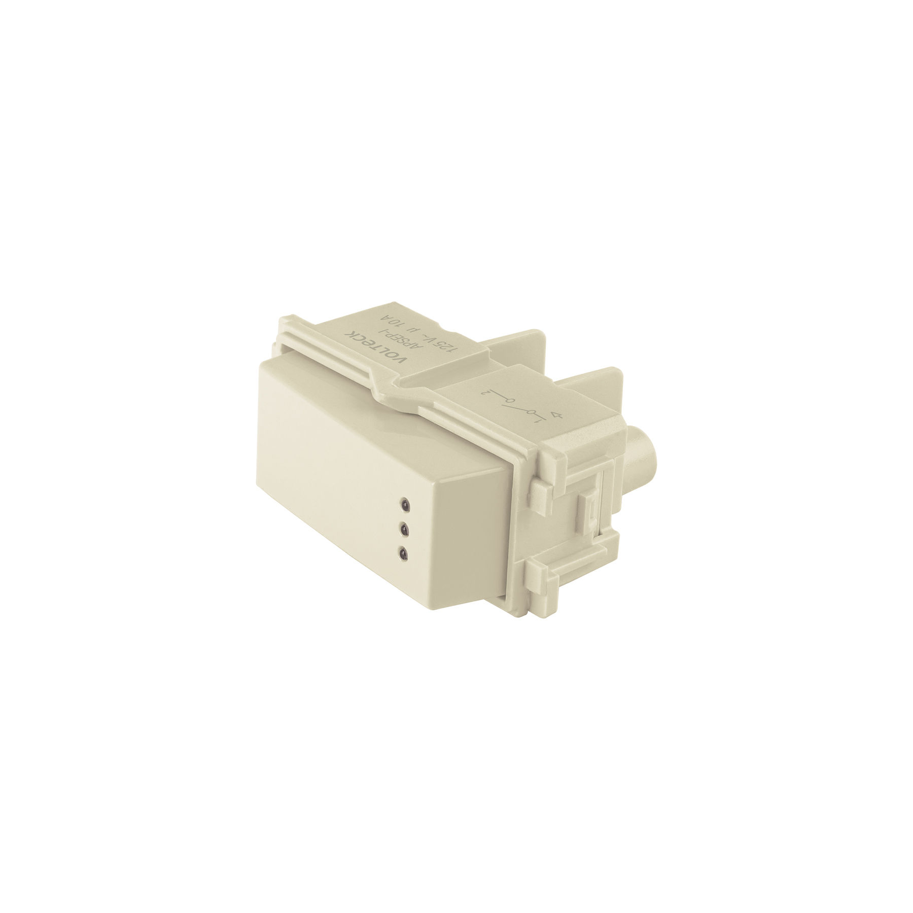 APSEP-I Interruptor sencillo con luz piloto, línea Italiana, marfil Código:48055