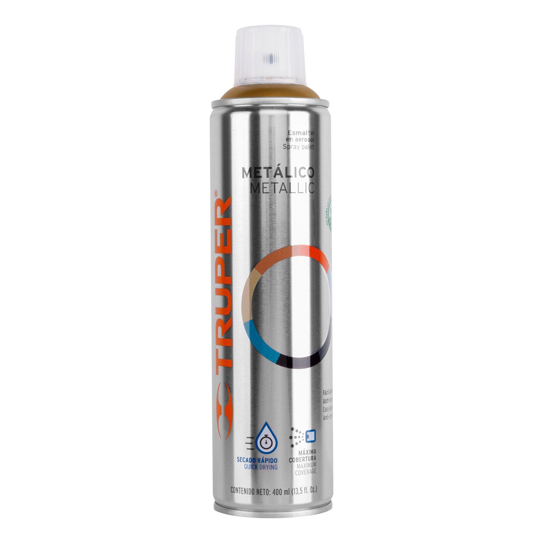 PAM-OR Pintura en aerosol, oro metálico, bote esbelto, 400 ml Código:19066