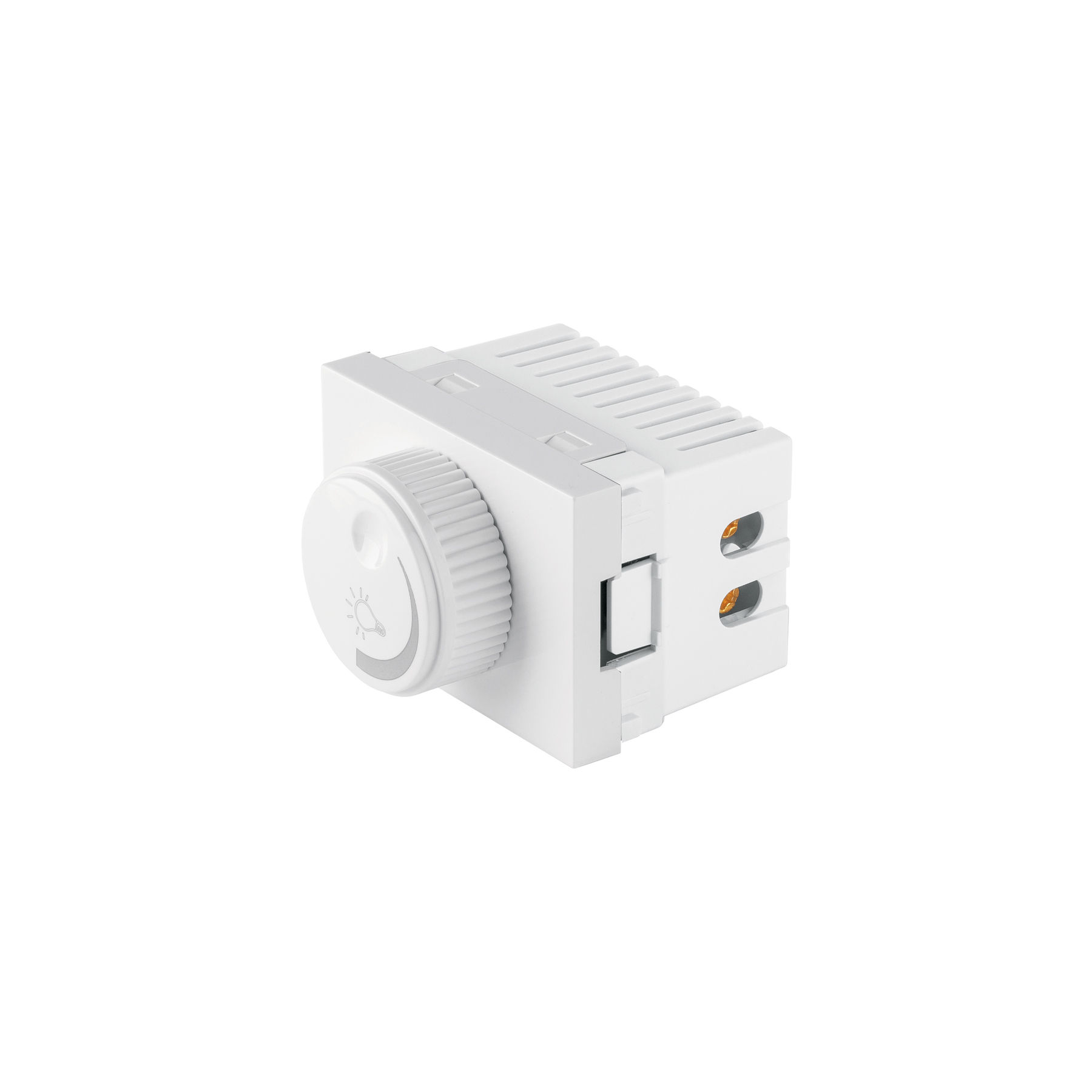DIM15-LB Dimmer giratorio blanco de 1.5 módulos, línea Lisboa Código: 47953