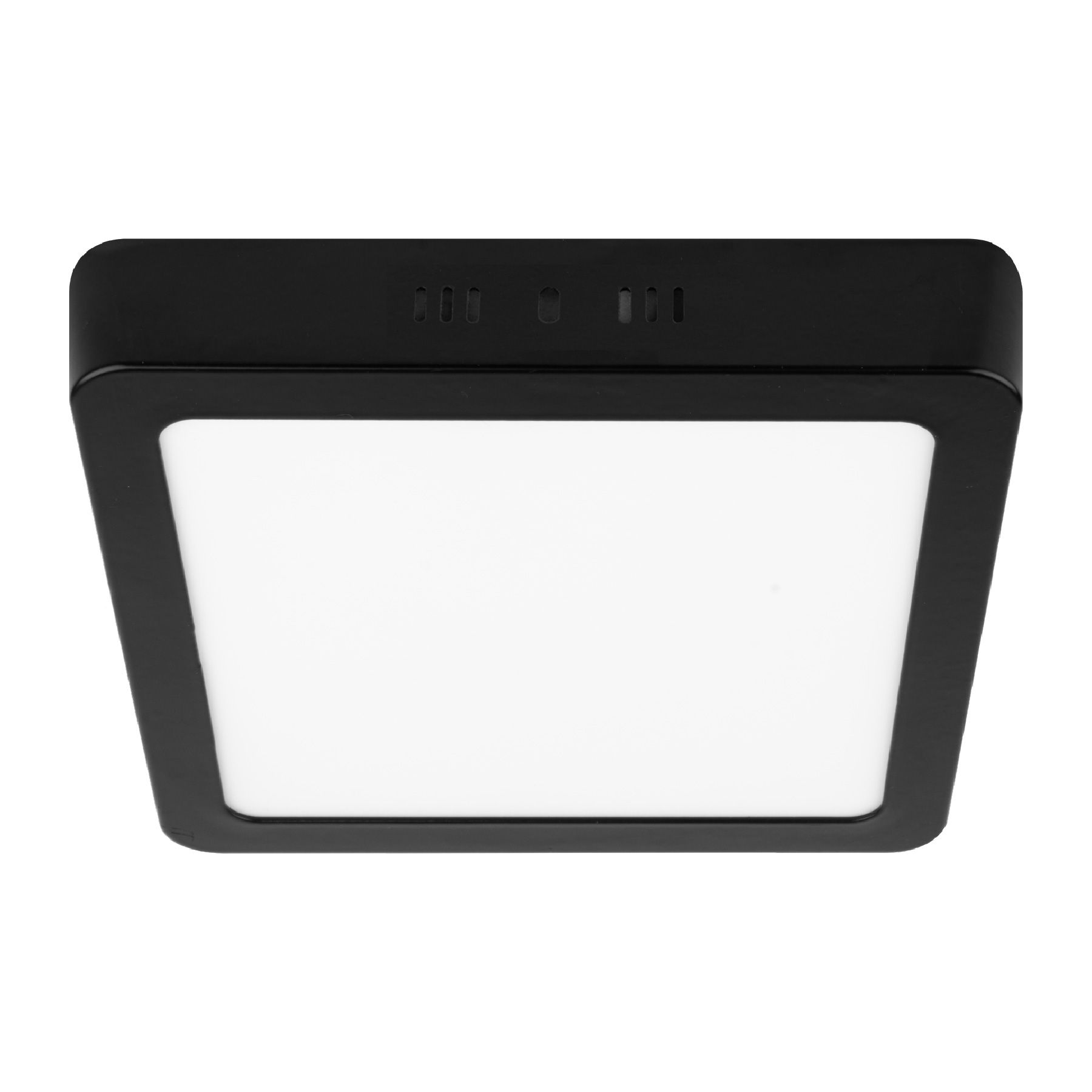 PLA-232L Luminario LED plafón 18W 6500K, cuadrado, negro, VOLTECK Código: 47417