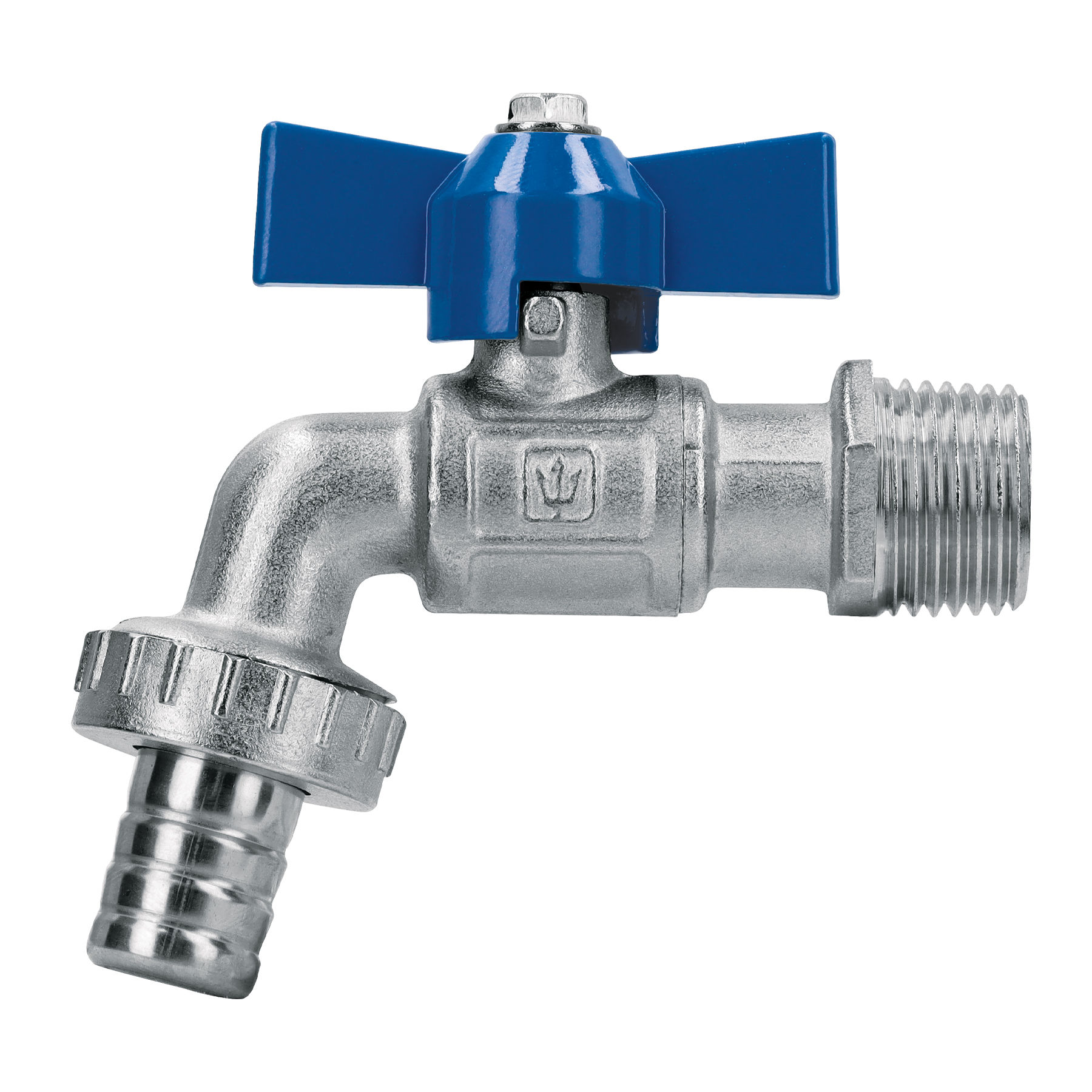 Llave de esfera c/maneral corto, latón, 130gr, 1/2", FOSET